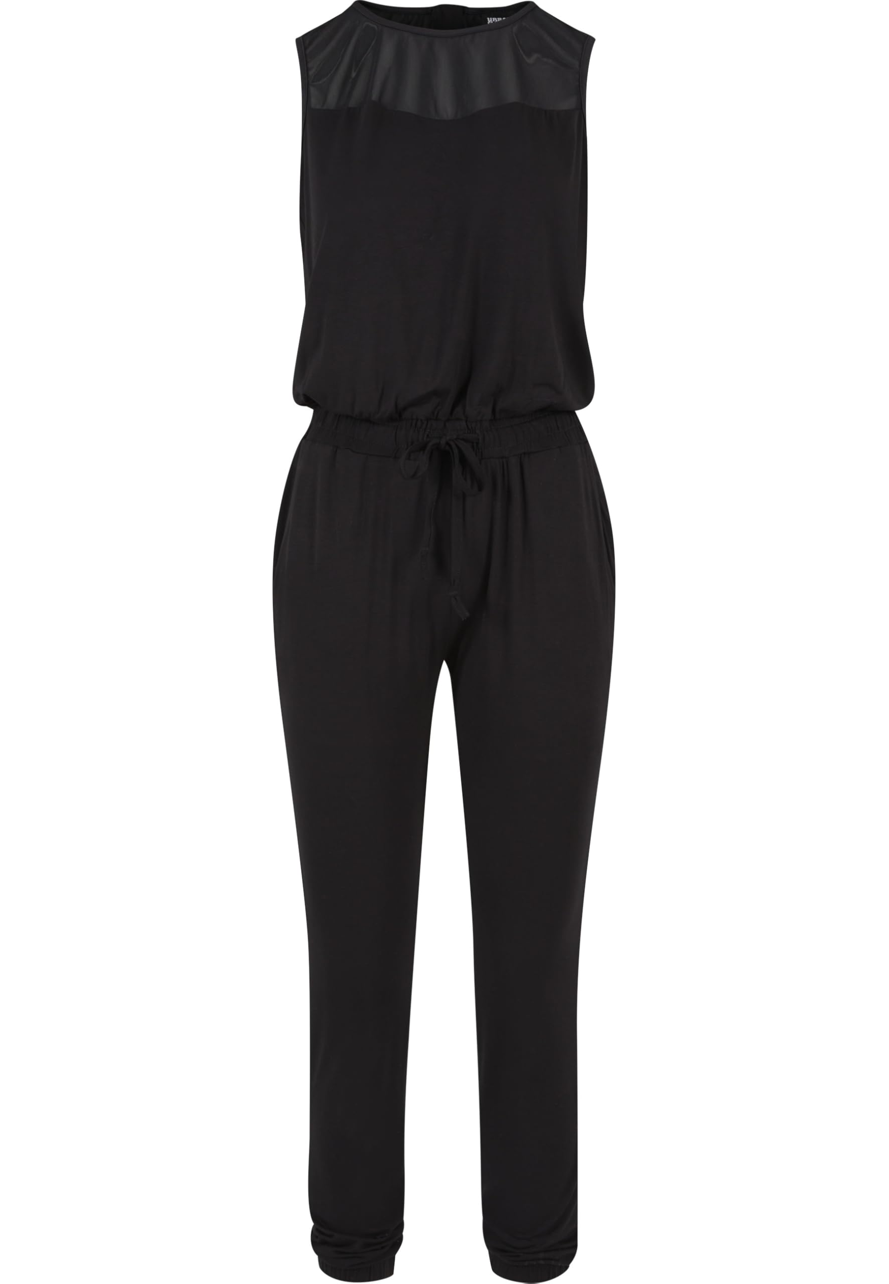 Urban Classics Tech Mesh Long Jumpsuit – Damen, Schwarz – Größe S EU