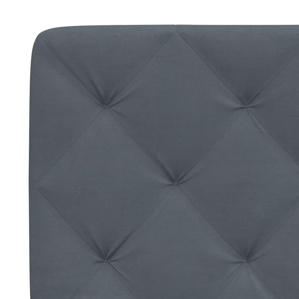 vidaXL Kissen für Kopfteil, Wandpolster Polsterpaneel Bettkopfteil, Rückenkissen Polsterkopfteil Wandkissen Schlafzimmer, Dunkelgrau 140cm Samt