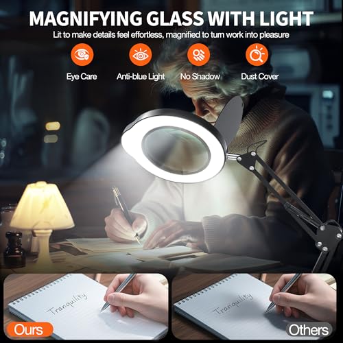Loupe 10x avec lumière à 5 modes et intensité variable KimFilter - 3