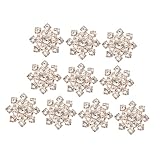 VINTORKY 10個 精美合金太陽花装飾ラインストーン ジュエリーペンダント ブローチイヤリング用 手作りアクセサリー パーティー適用