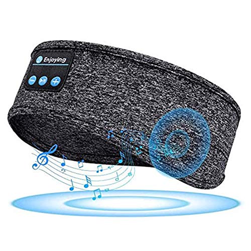 Faixa de Cabeça Bluetooth com Fones de Ouvido para Dormir e Correr
