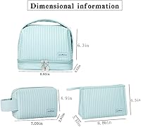 Vista 2 de Bolsa de cosméticos, Azul bebé, Lindo