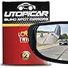 Blind Spot Convex Car Mirrors: XLarge Rear View - Rearview Automotive Mirror for Car - Exterior Accessories and Interior for Women & Men (2Pack)