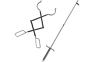 32" Firewood Fire Pit Poker & 25" Fireplace Tongs Log Grabber, Fire...