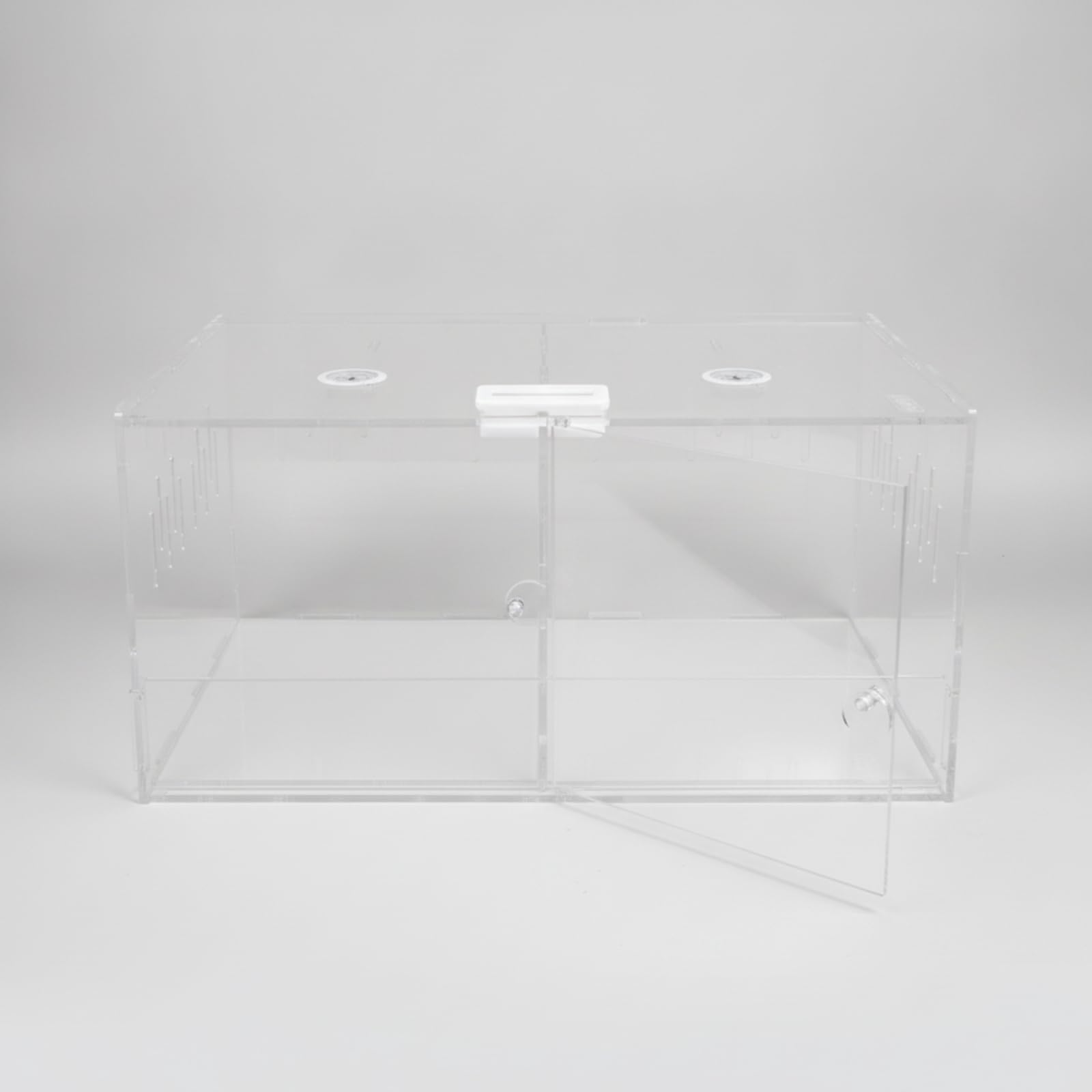 Boîte Transport pour Reptiles, 37,5 X 24,6 X 19,4 Cm, Grand Modèle avec Thermomètre-hygromètre