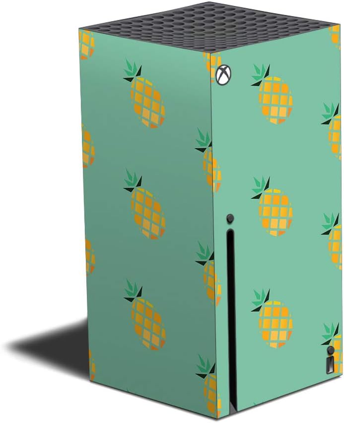 MightySkins Skin Compatible with Xbox Series X - Simple Pineapples | Protective, Durable, and Unique Vinyl Decal wrap Cover | Easy to Apply, Remove, and Change Styles | Made in The USA