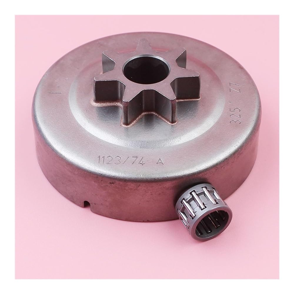 Kit de rodamiento de Agujas for Tambor de Embrague con piñón de transmisión de Cadena 325 7T Compatible con motosierras MS230, MS250, MS210, 021, 023, 025, 1123, 640 y 2074