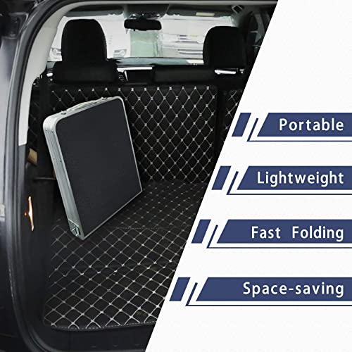 Hymnature Folding Camping Table With Storage Compartment Aluminum Lightweight Camp Kitchen Table Height Adjustable Indoor/Outdoor Table Perfect For Tailgating, Backyards, Bbq, Picnic #TOP3