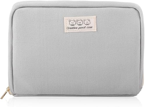 Miniatura 9 de iSuperb Estuche grande para lápices, gran capacidad, puede contener un libro, bolsa para bolígrafos, impermeable, para adultos, niños, estudiantes