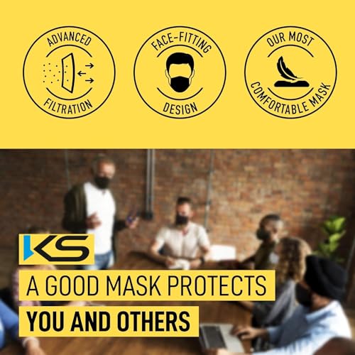 Image of Kashi Surgicals KS Premium N95 Mask for Men & Women - Reusable Mask - Japanese Willow Mask - Korean KF94 Face Mask - 4 Layer DRDO, ISI (BIS) Certified FFP2 Protection