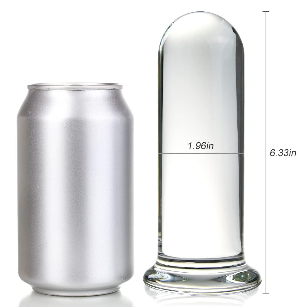 FST arge Butt Plug Big Crystal Dildo G spot Stimulator Sex Pleasure Wand for Women Men Adult Products Masturbation Glass Dildo: M