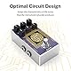 Donner Tape Delay Pedal,Stereo Delay Pedale für E-Gitarre,Analog Delay Pedal mit Echo Effekt, Weißes Tape Gitarren Pedal,True Bypass