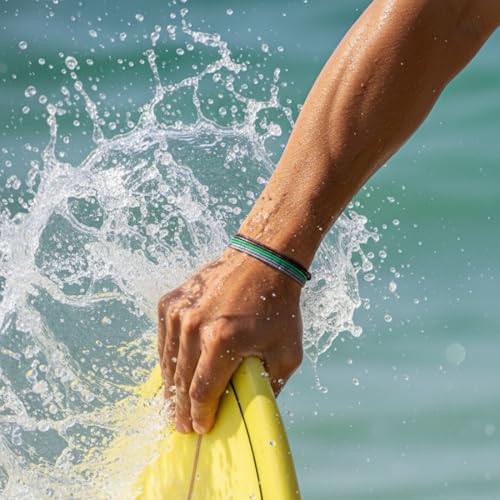 Luck Strings Adjustable Wax Nylon Cord Bracelet for Men Women Adult - Vegan Leather String | Unisex Waterproof Nautical & Surfer Style Friendship Gift, Minimalist - Image 6