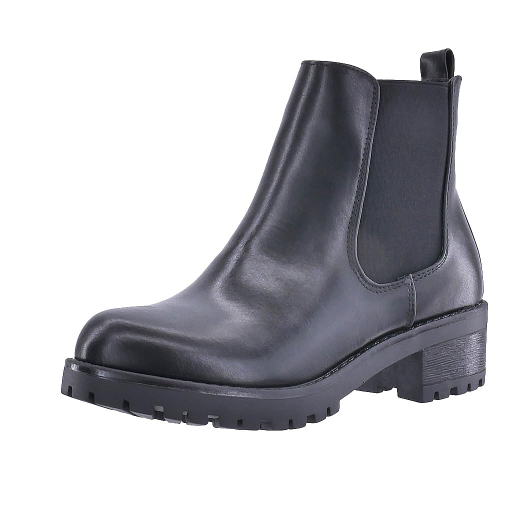 Elara Damen Stiefeletten Chelsea Boots Chunkyrayan