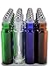 Vivaplex, 24, Assorted Colors, 10 ml Glass Roll-on Bottles with Stainless Steel Roller Balls. 3-3 ml Droppers included
