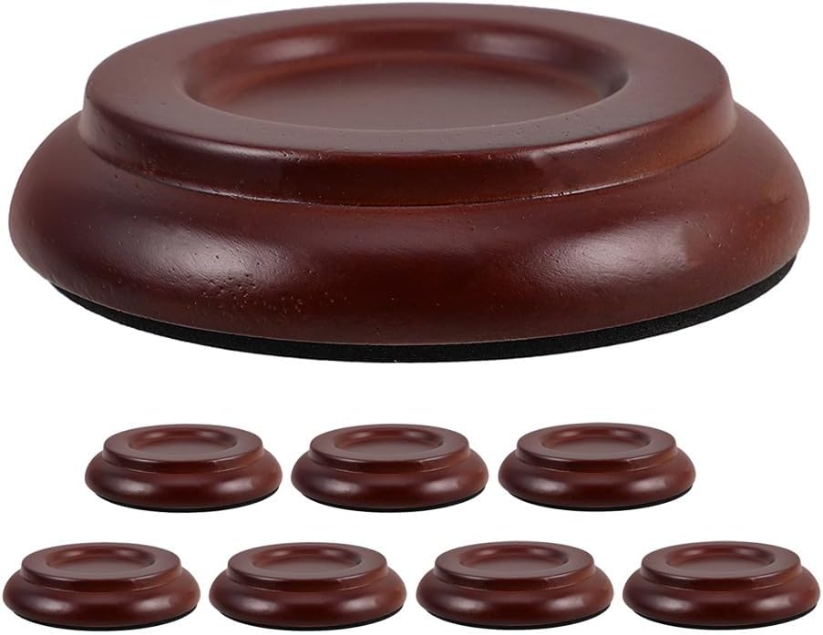 Homoyoyo 8pcs Piano Caster Cups: Leg Protectors Upright Piano Caster Cups - Leg Pads for Wood Floor Furniture - Hardwood Floor Protectors