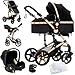 carrito bebe 3 en 1,cochecito reversible Imagen de carrito bebe 3 en 1,cochecito reversible