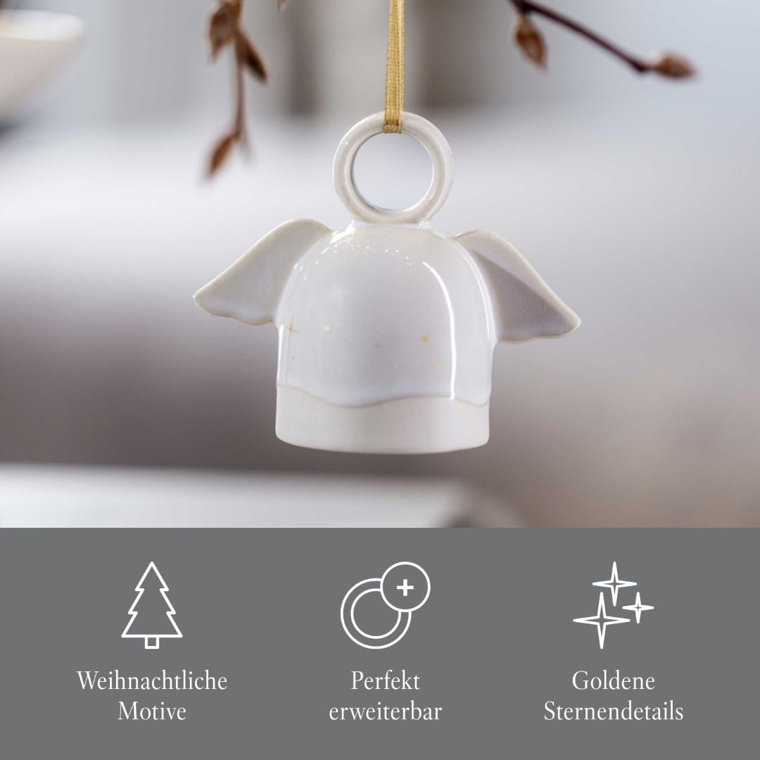 like. by Villeroy & Boch Winter Glow Ornament Engel, 9x5x7,5 cm