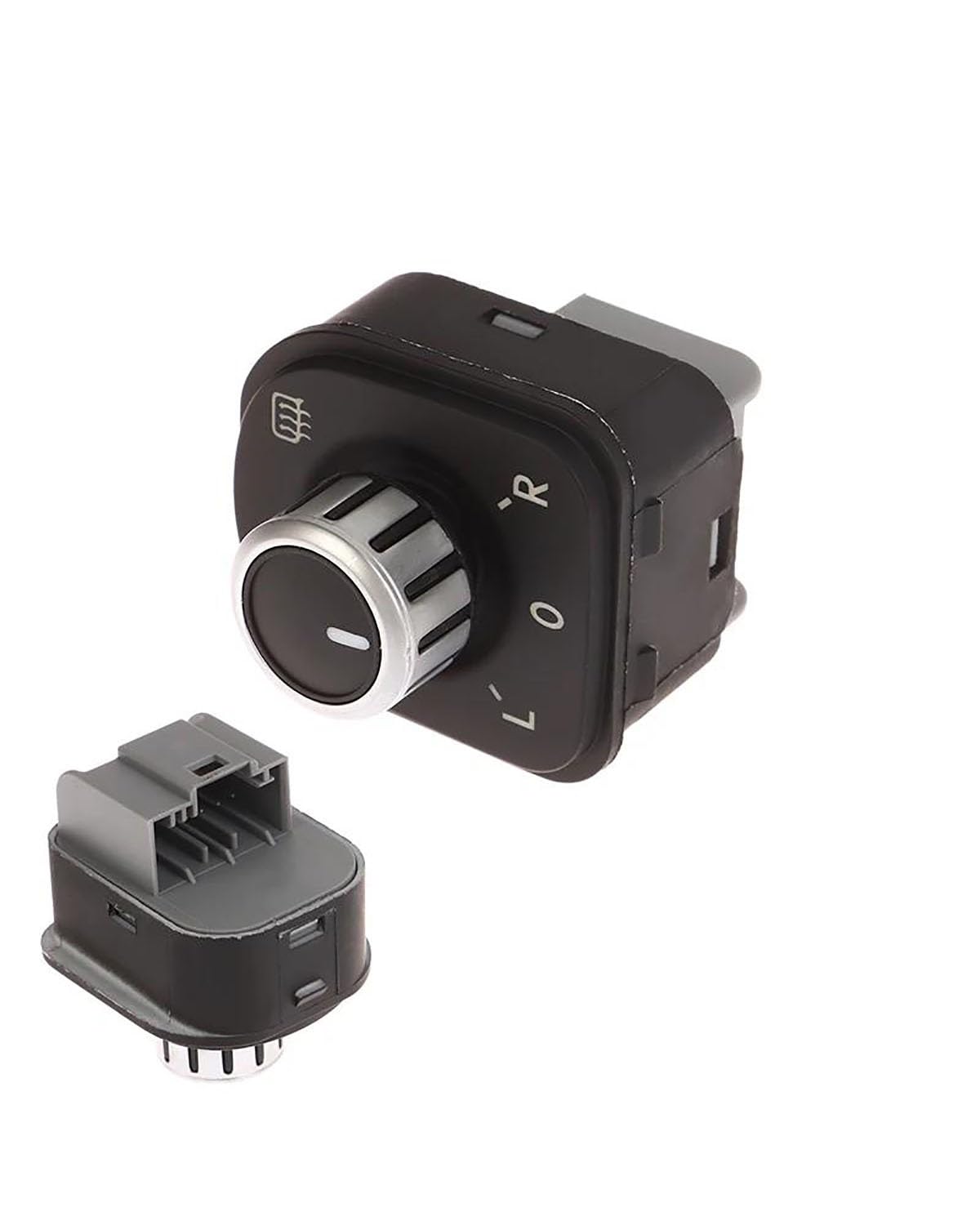 Interruptor de Espejo Lateral para Golf Mk6 Passat B6 Rabbit 1 Pieza Espejo retrovisor Cromado para Coche Perilla de Ajuste de calefacción 5Nd959565A