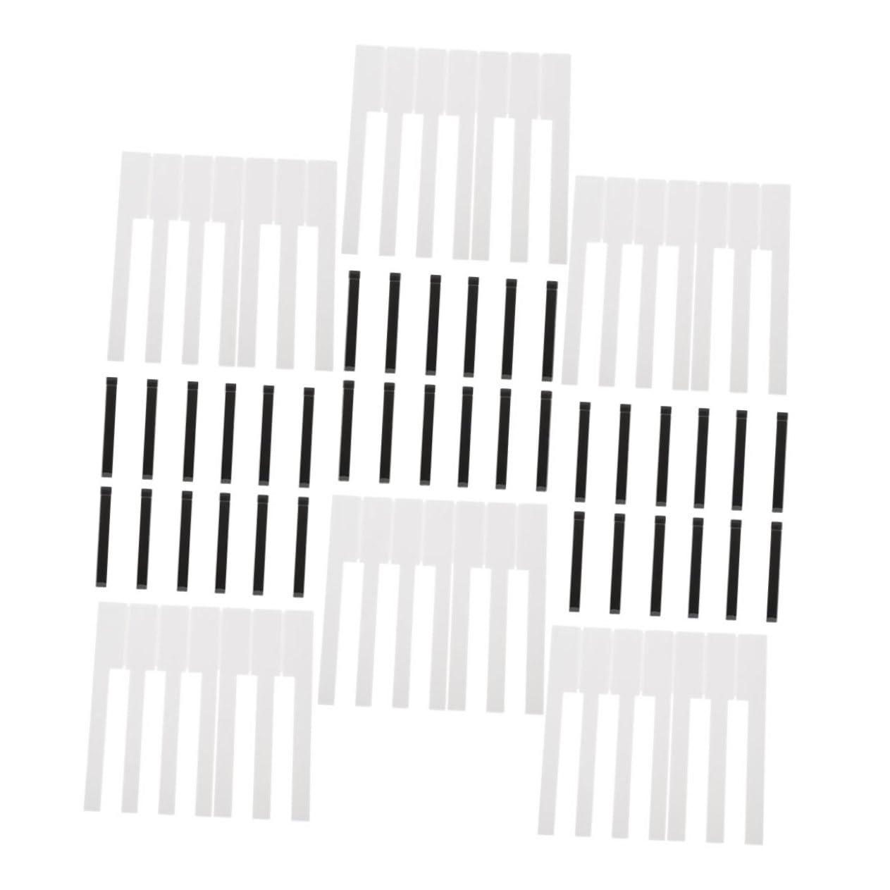 VICASKY Piano Key Replacement Black 88pcs Piano Keyboard Cover Easy to Use Store