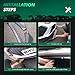 SCITOO 3PCS Front Bumper Lip Compatible for 2015-2017 for Ford Mustang Front Lip Spoiler Glossy Black (ABS) Plastic Air Dam
