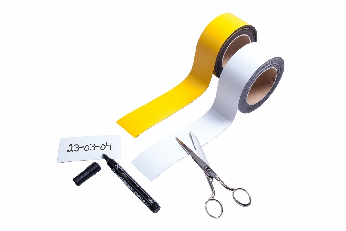 Eichner Bande magnétique 50 mm x 10 m blanc
