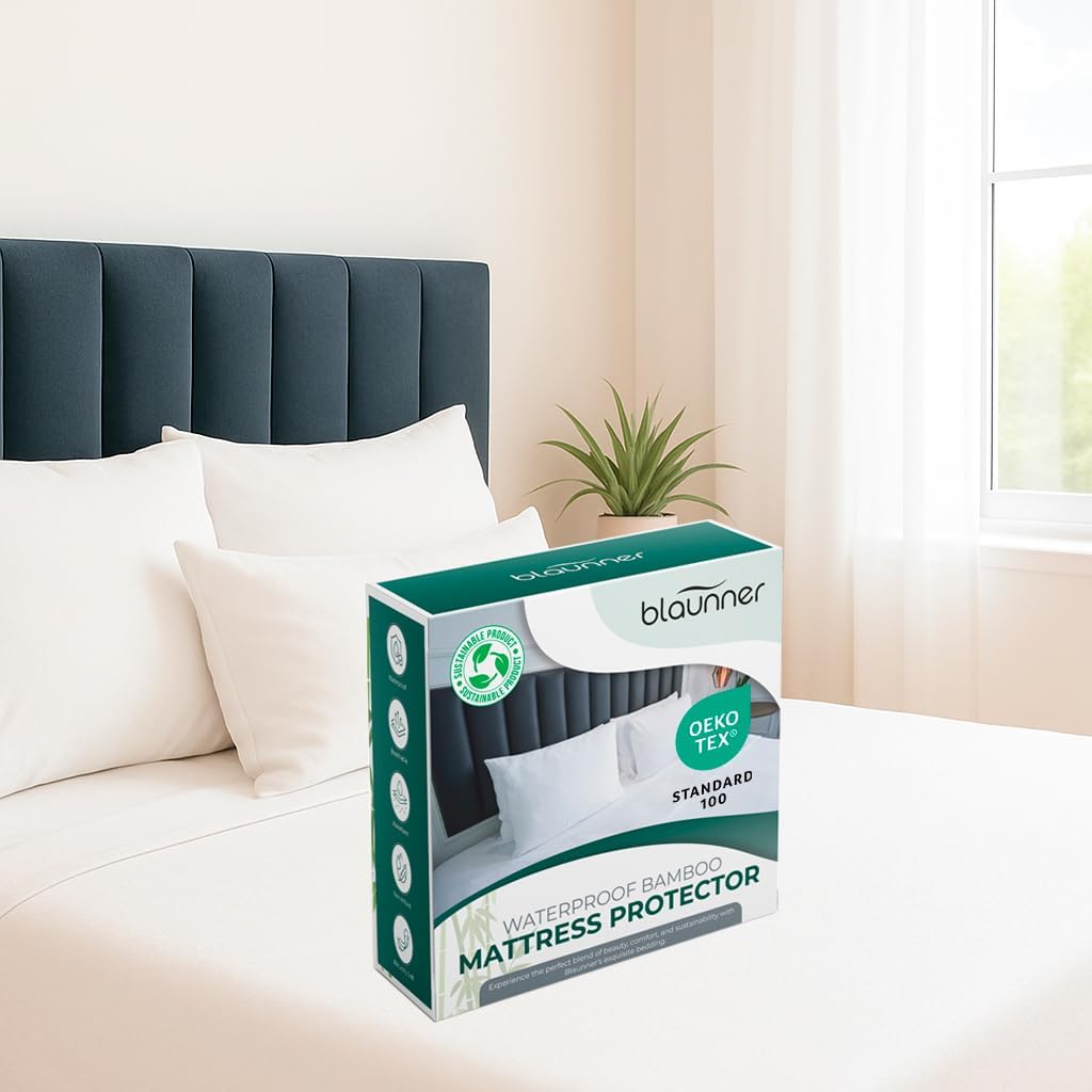 Mattress Cover Queen Size Bed - Soft & Breathable Queen Size Mattress Protector, Waterproof, Noiseless, Deep Pocket, Machine Washable Bedding Protection Queen (80 x 60 x up to 18'')