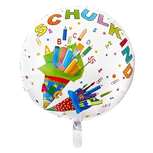 Oblique Unique® Schulkind Folien Ballon Luftballon Hänge Deko für Einschulung Schuleinführung Schulanfang Schulstart für…