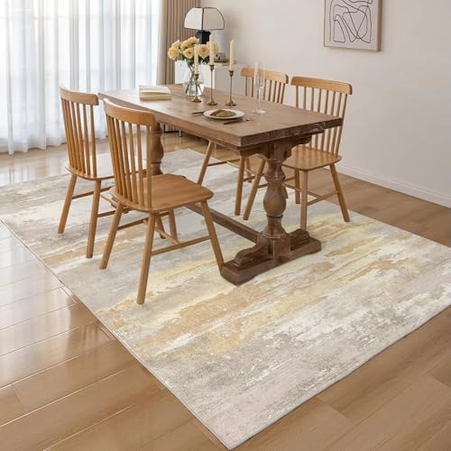 Tapis lavable en machine motif vintage grand format 180x240