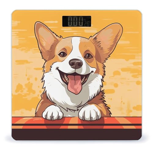 Balanza digital para baño diseño Corgi 400 lb LCD miniatura 1