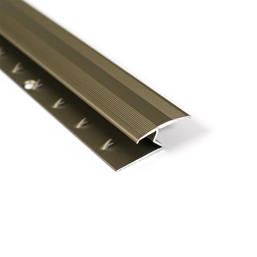 Aluminium Door bar Threshold Z Section (Brushed Steel) 900mm