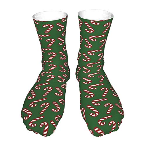 Caramelo Bastones Y Piruletas Navidad Transpirable Algodón Humedad Wicking Anti Olor Blister Casual Crew Calcetines Diario Desgaste Para Mujeres