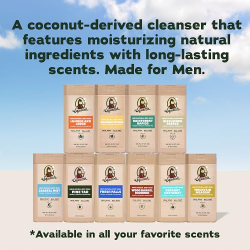 Dr. Squatch Natural Men's Body Wash Shower Gel - Cleansing, Nourishing, Long Lasting Scent, Moisturizing Body Wash for Men - Coastal Mist + Summer Citrus (14 oz, 2-Pack) - image 6