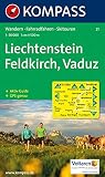 Liechtenstein, Feldkirch, Vaduz: Wandern / Rad / Skitouren. 1:50.000