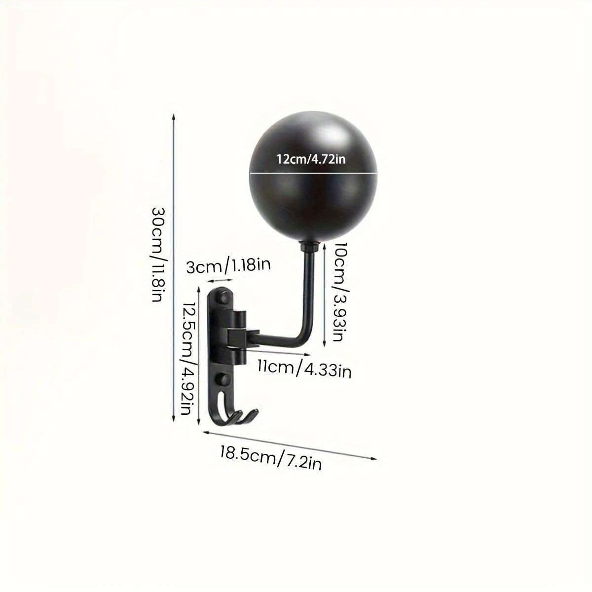Helmhalterung Wand Helmhalter, Motorradhelmständer, Wand-Helmständer, Helmaufhänger for Motorradjacken, Fußball- und Baseballhelme