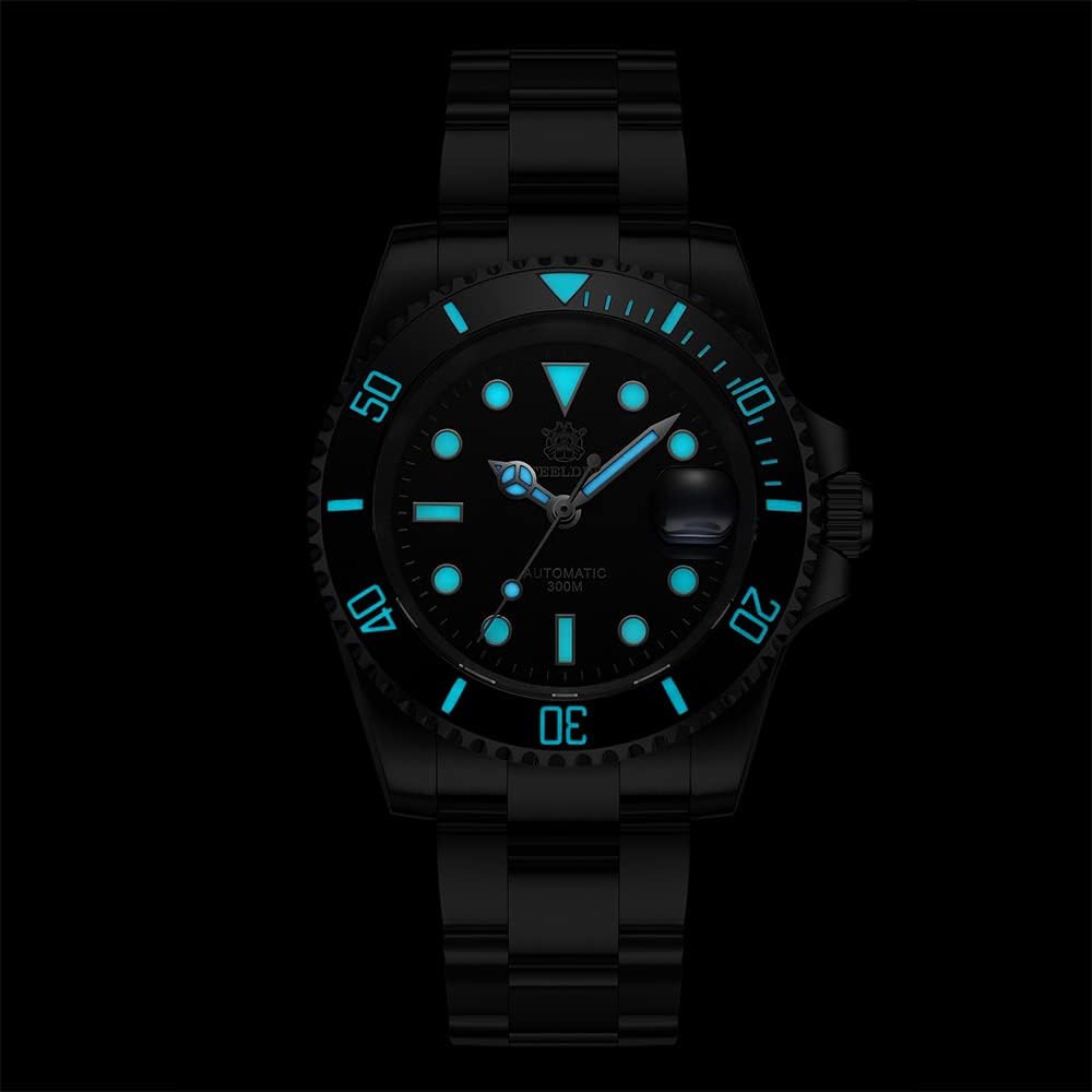watchdives Steeldive SD1953 Reloj Automático para Hombre, Acero Inoxidable, Movimiento NH35, 300 m Relojes de Buceo