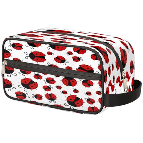 Coccinelle Beauty Case In Pelle E5MT525F701, Nero, 15,5x10x8 Cm, Trousse Porta Cosmetici