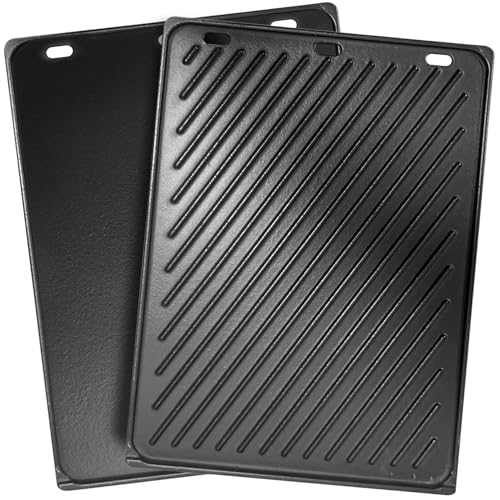 SafBbcue Upgrade Genesis ii 300 Griddle for Weber Genesis ii E-310 ii E-315 ii E-325 ii E-330 ii E-335 ii S-310 ii S-335 ii S-345 Replacement Parts for Weber 66095 66802 Reversible Griddle