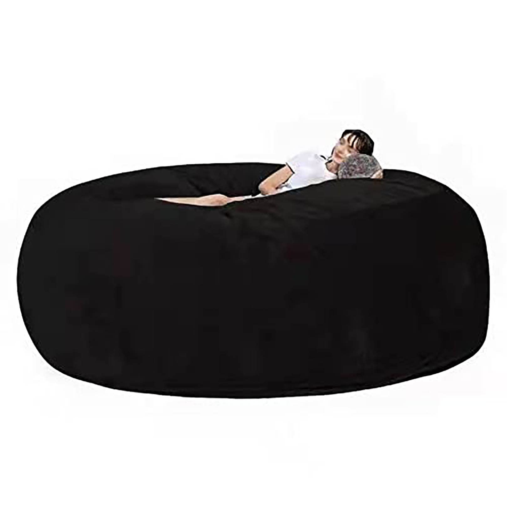 Sedia Rotonda Beanbag Cover Borsa per mobili (Senza ripieni) Divano Letto Traspirante e Confortevole Soft Soft BluFrucy Beach Bag Cover