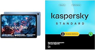 Lenovo Tab 10.1" Display 4G (LTE) + Wi-Fi (Calling) 4 GB RAM + 64 GB ROM (Expandable up to 1 TB) Metal Body + Kaspersky Standard Mobile Security 1 Device 1 Year (Physical Pack)