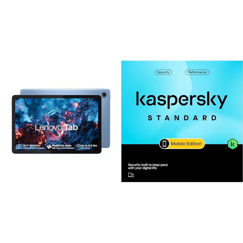 Lenovo Tab| 10.1" Display| 4G (LTE) + Wi-Fi (Calling)| 4 GB RAM + 64 GB ROM (Expandable up to 1 TB)| Metal Body + Kaspersky Standard Mobile Security 1 Device 1 Year (Physical Pack)-image-5