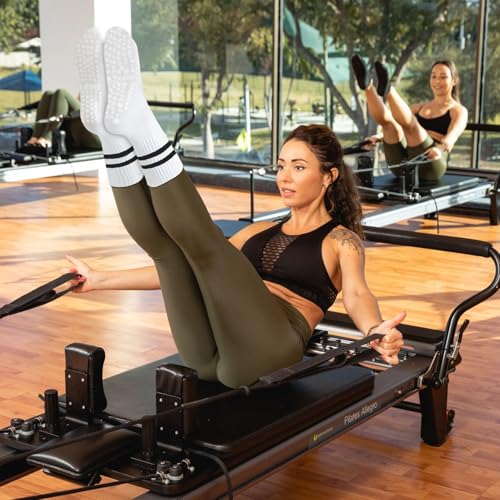Pilates Socks with Grips for Women, Non-Slip Yoga Athletic Socks for Barre Barefoot Workout Hospital3