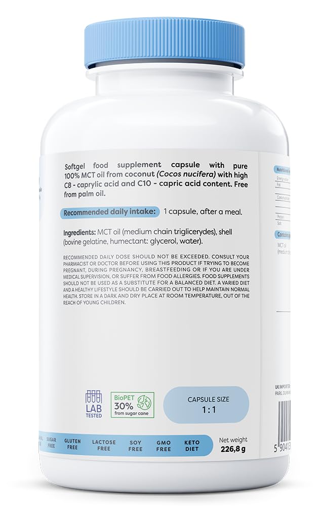 Osavi MCT Oil 1000mg 180 softgels
