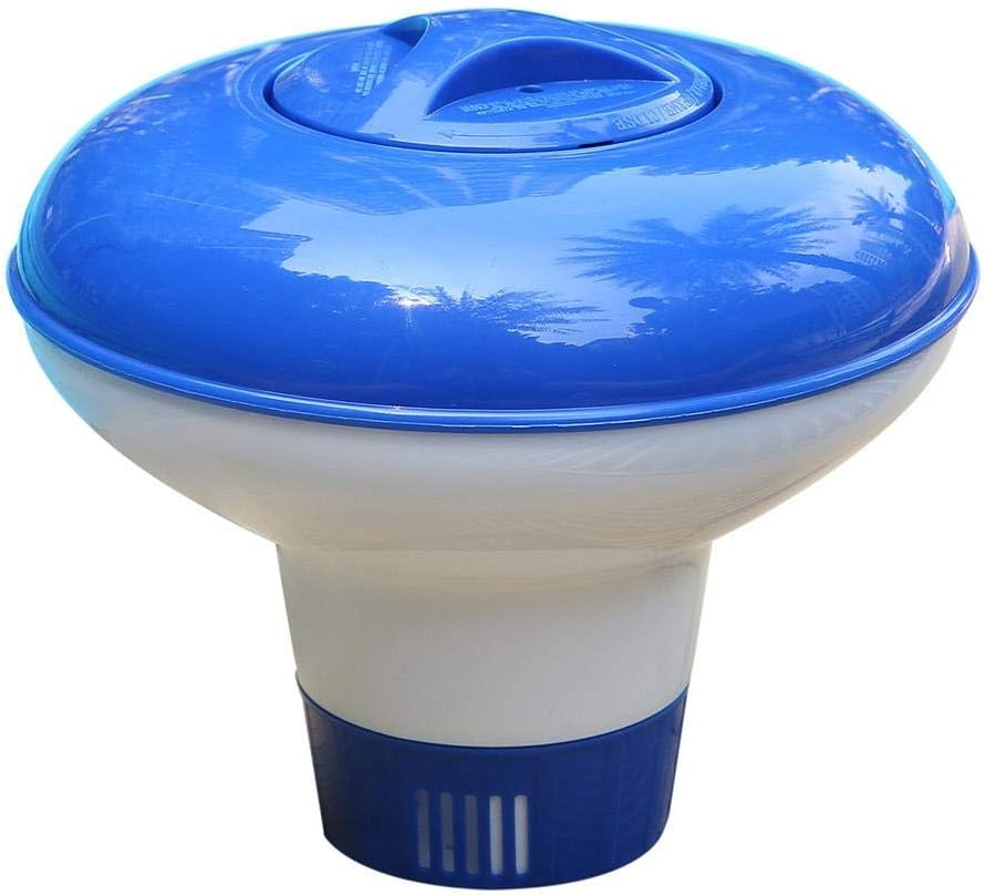 Yongirl Dispensador flotante de tabletas para piscina, cloro, cloro, tableta, soporte para