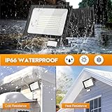 150W Security Lights with PIR Motion Sensor,IR Remote Control,15000LM 6500K Super Bright LED Floodlights Outdoor,IP65 Waterproof Spotlight,Ultra Thin Wall Lights for Garden Garage Yard Doorways - Image 6