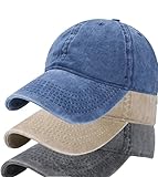 Sports Unisex Casual Plain Blank Baseball Caps Distressed Vintage Washed 100% Cotton Trucker hat, Wo