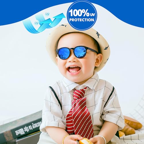 Image of 2-Pack Toddler Polarized Sunglasses UV400 with Strap