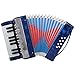Kids Accordion, 17 Keys Button Accordion Musical Instrument for Children or Amateur Performance, Convenient and Lightweight in Use.()
