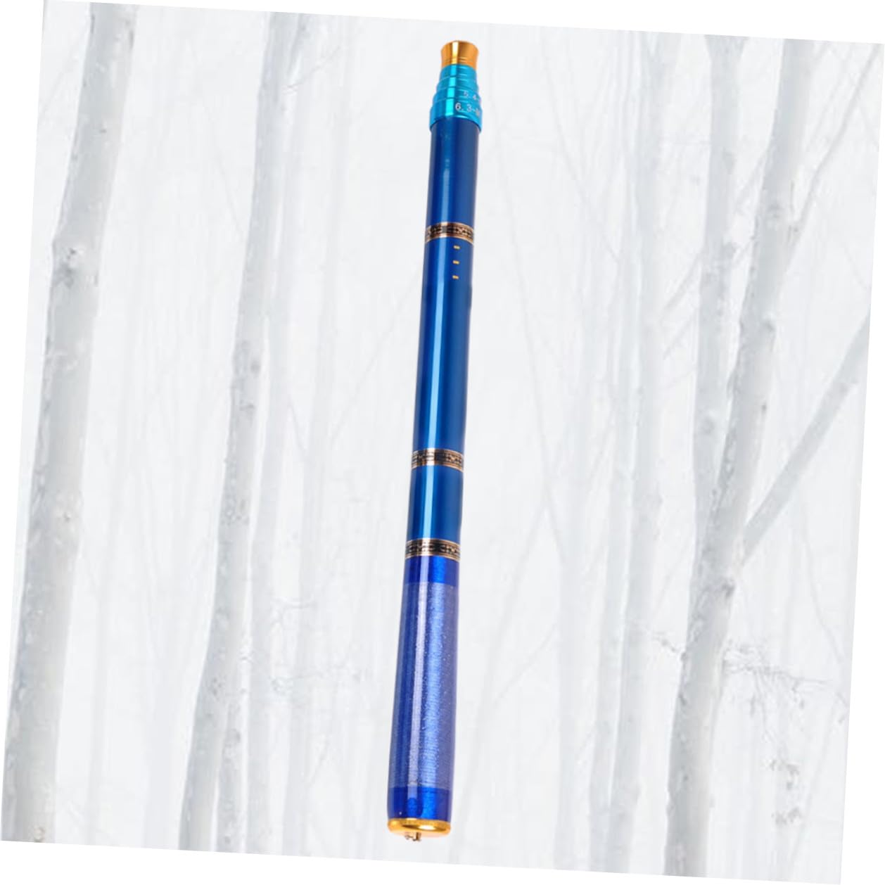 Canna da Pesca Blu Ultra Corta Retrattile in Fibra di Carbonio | Design Compatto, Alta Resistenza e Impugnatura Antiscivolo, Uso in Fiumi e Torrenti, Formato Leggero