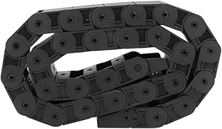 Cable Wire Carrier Drag Chain Towline,R38 18mm X 50mm 1Meter Length Black Plastic Flexible Drag Chain Cable Wire Carrier Semi Closed Opening for 3D Printer and CNC Machines
